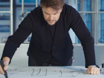 Bjarke Ingels beim ersten Entwurf