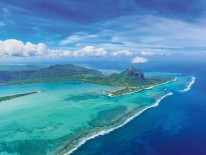 Mauritius aus der Vogelperspektive