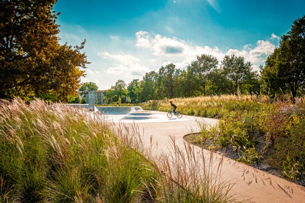 Westpark Augsburg, Landschaftsarchitektur: Lohaus · Carl · Köhlmos PartGmbB. © Eckhart Matthäus Fotografie