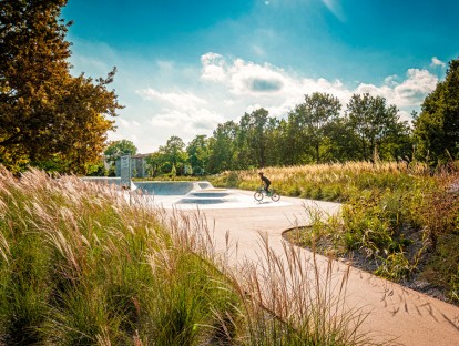 Westpark Augsburg, Landschaftsarchitektur: Lohaus · Carl · Köhlmos PartGmbB. © Eckhart Matthäus Fotografie