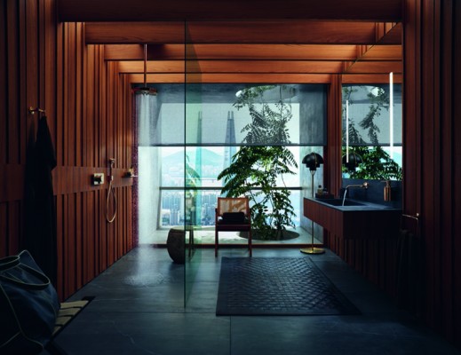 Das International Elegance-Badezimmer in Seoul versinnbildlicht ‚Compact Luxury‘ mit bestmöglicher Raumnutzung, der bedachten Wahl von Objekten und sorgfältigem Augenmerk auf Qualität und Handwerk.