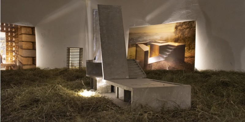 Ausstellung VISION UND AKTION von Christoph Hesse Architekten im Bunker. Foto: Sakia Wehler