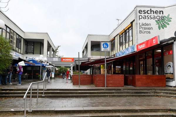 Die Eschenpassage direkt am Bahnhof ist von Leerstand geprägt.