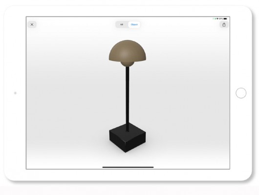 Die Object-Option ermöglicht es, das Modell auf einem geeigneten Smartgerät im 360° Modus rundum in 3D zu betrachten.