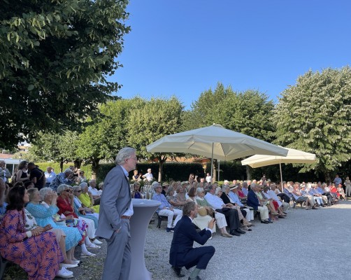 Vernissage in Tegernsee bei Kaiserwetter...