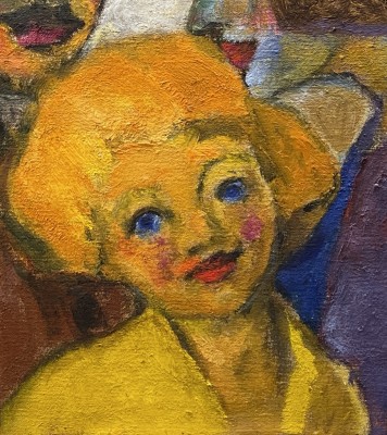 Hinreissendes Detail aus Emil Noldes Familienbild von 1947