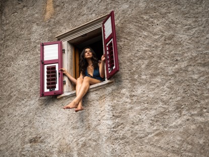 Aus der Pension Leuchtenburg heraus einfach nur in die Ferne blicken...