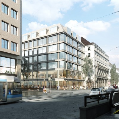 Fertige Fassade als Rendering (Foto: © nuur)