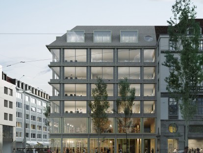 Fassadenentwurf von Allmann Sattler Wappner Architekten (Foto: © nuur)