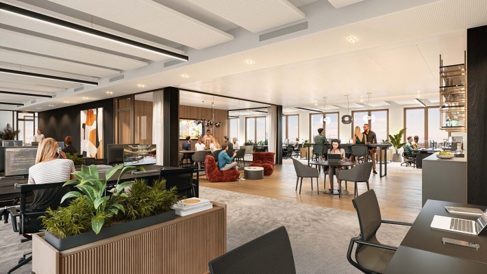 Workingcafe im MONACO (Rendering © MVRDV)