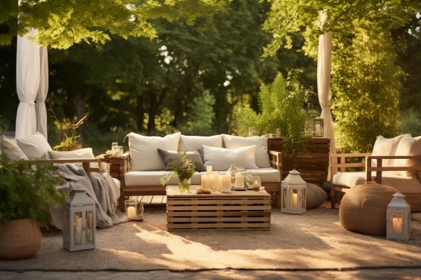 Boho-Sytle im Garten | Foto von freepik.com