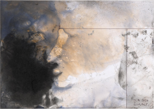 Gerhard Richter (*1932), 11.7.2024 (5) Mischtechnik, 210 x 297 mm, Staatliche Graphische Sammlung München © Gerhard Richter, 2025