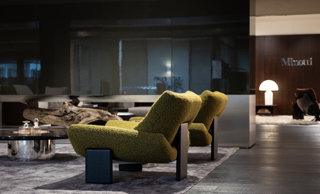 Wetscher feiert Eröffnung seines Minotti Studios
