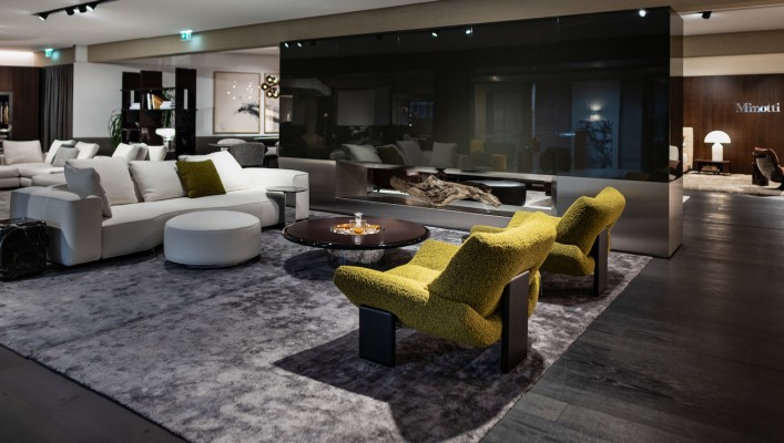 Wetscher feiert Eröffnung seines Minotti Studios