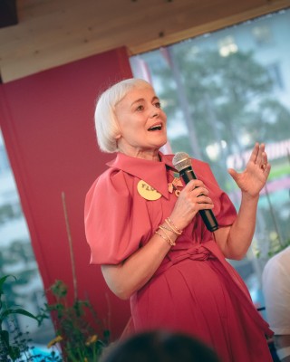 Die Künstlerin Morag Myerscough