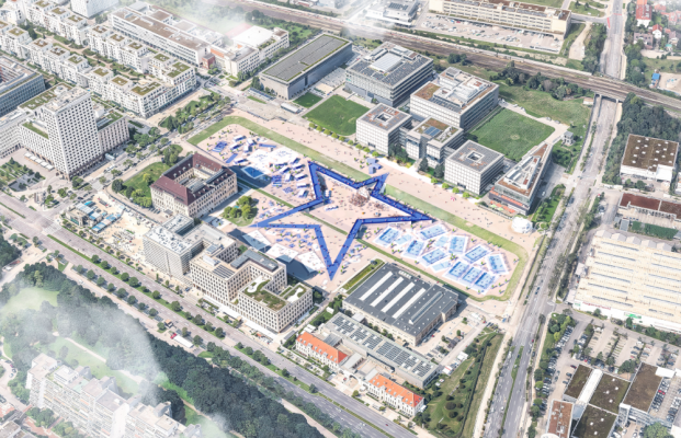 Lucky Star aus der Vogelperspektive (Visualisierung MVRDV)
