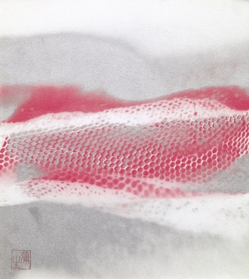 Yayoi Kusama (*1929) Sea 1991, Lack auf Karton, 27,5 x 24,3 cm, Privatsammlung  © Yayoi Kusama, Foto: Privatsammlung