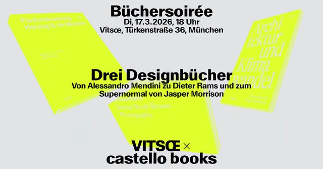 Büchersoiree von castello books bei Vitsoe
