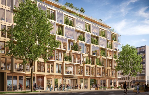 Fassade von The Stack