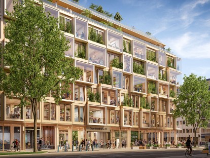 Fassade von The Stack