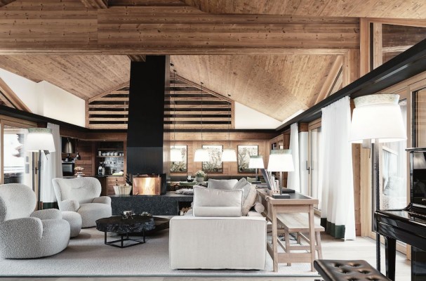 Living Room der Einheit "Loft" | © Lech Lodge