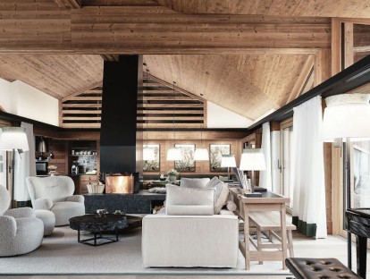 Living Room der Einheit "Loft" | © Lech Lodge