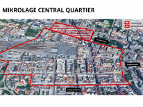 Central Quartier aus der Vogelperspektive (© Initiative Central Quartier)