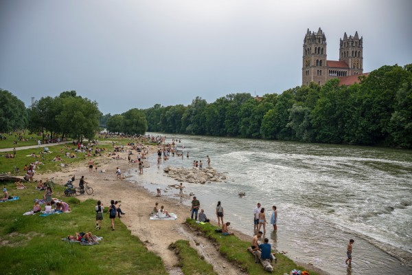 Isar beim Glockenbachviertel