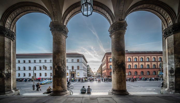 Blick aus der Ludwigskirche