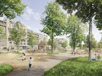 Eggarten-Siedlung mit Quartierskante (© rendercircle)
