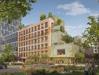 Außenfassade des MONACO (Rendering © MVRDV)