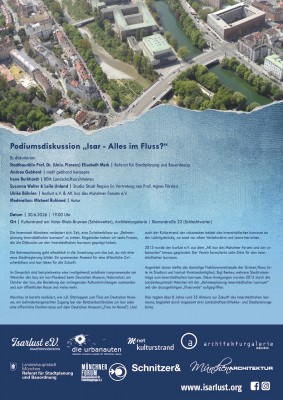 Podiumsdiskussion „Isar - Alles im Fluss?