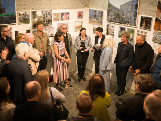 Eindrücke der Eröffnung steidle architekten in der Architekturgalerie