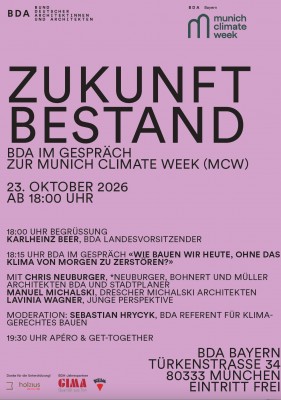 Neue Gesprächsreihe: Zukunft Bestand