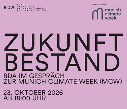 Neue Gesprächsreihe: Zukunft Bestand